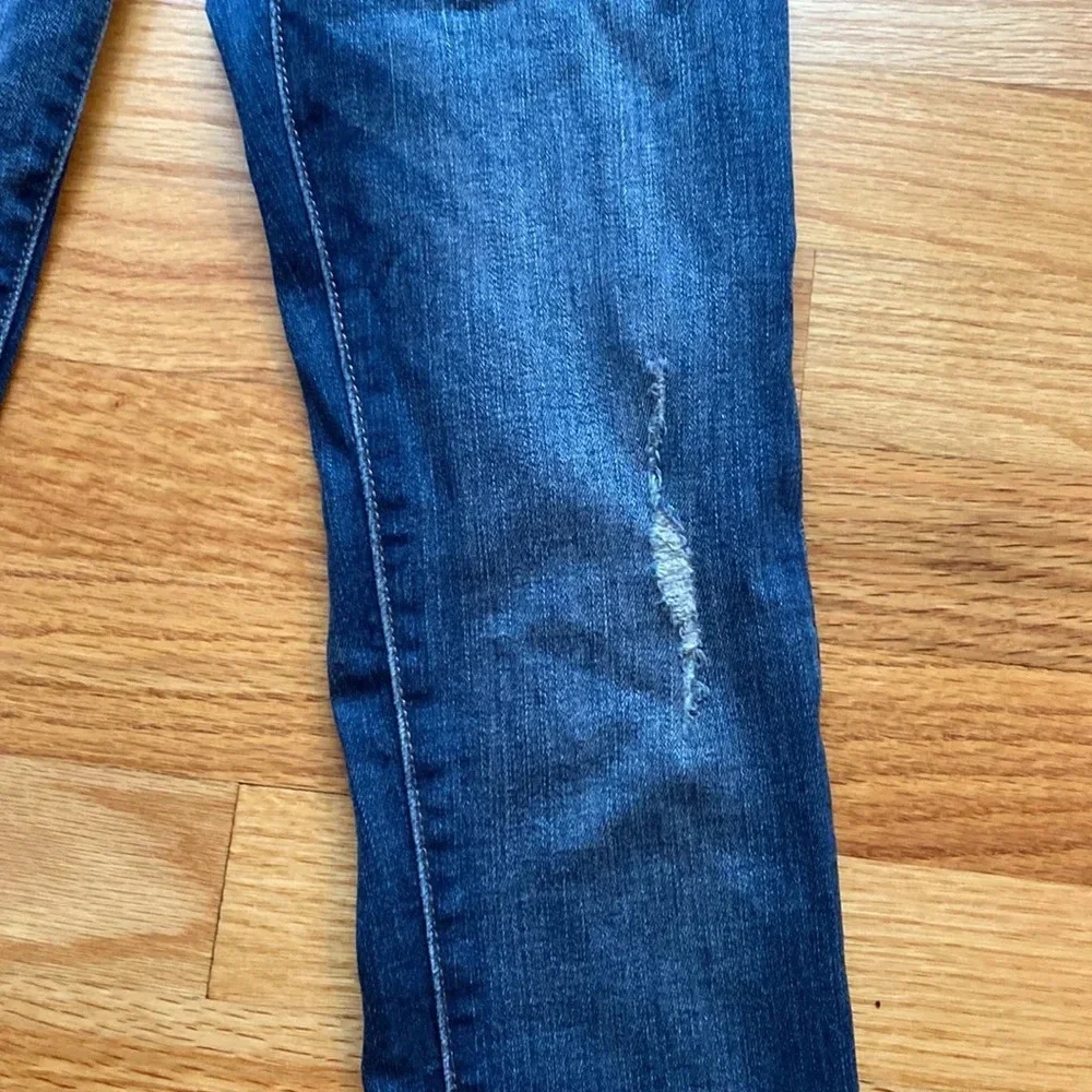 DL1961 Chloe Denim Jeans Preston Wash Raw Distressed Released Hem‎ Like New 10